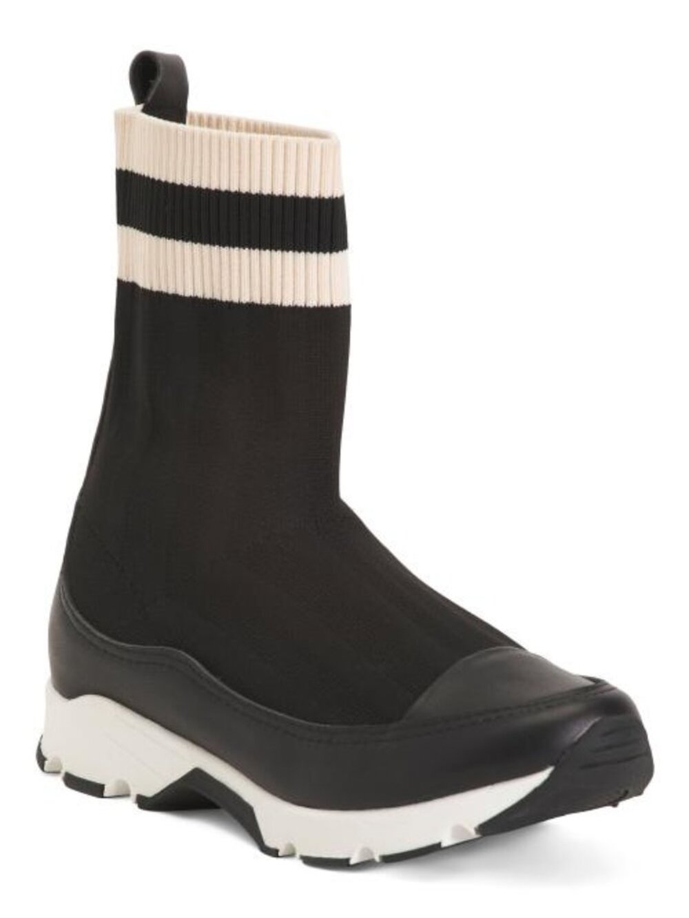 ALL BLACK Stripey Sock Booties